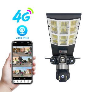 Triple V380 3 Screen 4G Solar Security PTZ Camera with Floodlight 2 Triple V380 3 Screen 4G Solar Security PTZ Camera with Floodlight - Image 2