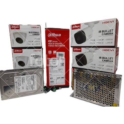 Dahua 4 CCTV Cameras Full Kit 1MP( With Night Vision + 500GB HDD) 1 Dahua 4 CCTV Cameras Full Kit 1MP( With Night Vision + 500GB HDD)