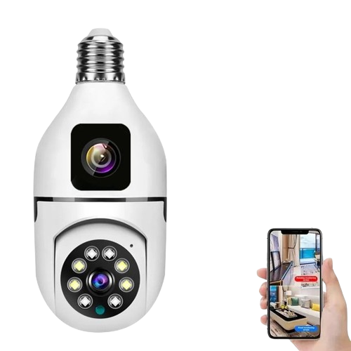 2MP+2MP V380 Bulb WIFI Indoor Camera Dual Lens 1 2MP+2MP V380 Bulb WIFI Indoor Camera Dual Lens